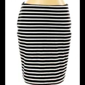 Black & White Pencil Skirt